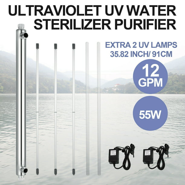 Super Package Whole House Ultraviolet Filter UV Water Sterilizer Purifier 12GPM